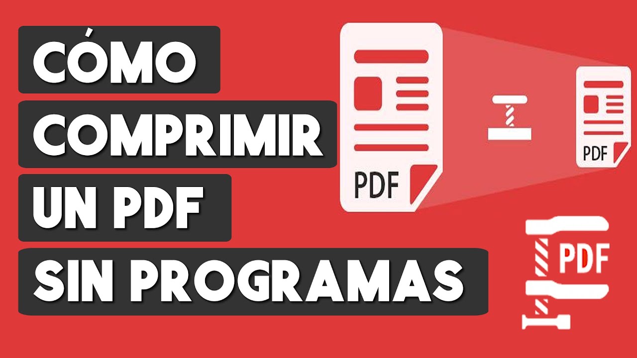 Como Comprimir Un Archivo PDF (Sin Programas) - YouTube