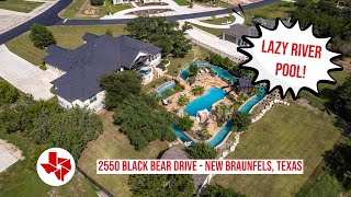 2550 Black Bear Drive in New Braunfels, Texas. | Lazy River Pool