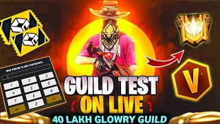 Free fire Live 🛑 V BADGE GUILD TEST 👽 1VS2 HARDEST GUILD TEST 😎#freefire#classyff#giveway#nonstopop