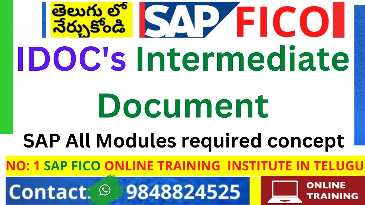 IDOC's Intermediate Document(SAP All Modules Required Concept)ALE/EDI ...