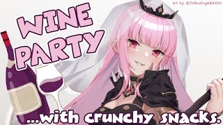 【WINE PARTY 雑談】Red Wine Drinking and Crunchy Snack Chatting!! :} #Holomyth #HololiveEnglish