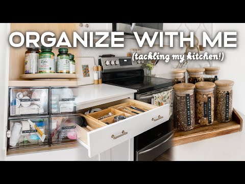 Organizing messy places in my KITCHEN | Kitchen organization ideas + storage tricks