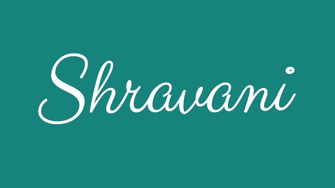 Shravani English Cursive Handwriting Tutorial Youtube