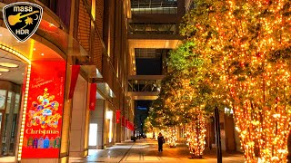 【4K HDR】Nihonbashi Illumination Tokyo night view Tokyo walk 2024.12 日本橋 イルミネーション 東京夜景 東京散歩