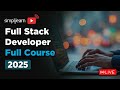 Full Stack Developer Course 2026 | Full Stack Java Developer Tutorial for Beginners | Simplilearn