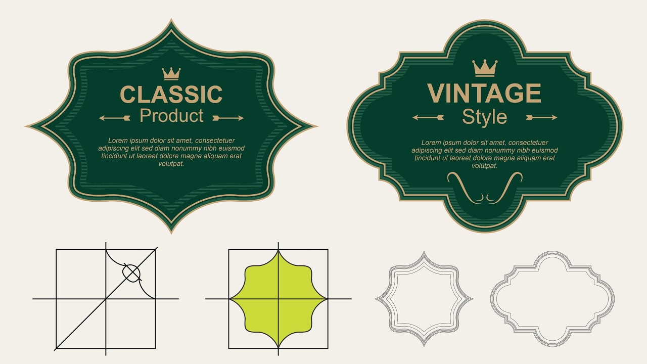 Create Flat Design Vintage Label In Coreldraw Coreldraw Tips Tricks