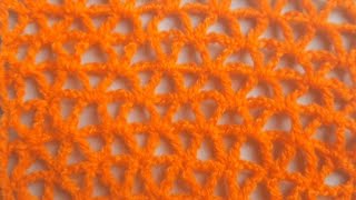 How To Crochet The Triangular Mesh Stitch For Beginners. Crochet Tutorials
