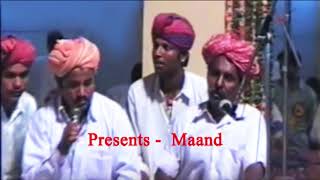 MAAND | A STYLE OF JAISALMER | USTAD NAZEERKHAN | Rajasthani Folk