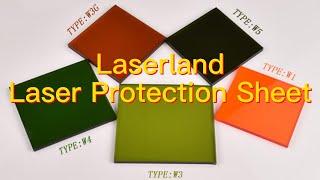 Laserland Laser Protection Shield Sheet Safety Window Screen Acrylic