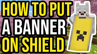 How To Put A Banner On A Shield In Minecraft PS/Xbox/PE - NO MODS!