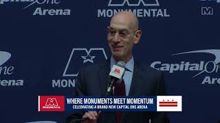 NBA Commissioner Adam Silver says transformation will make Capital One Arena a 'top tier' venue