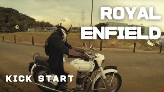 【Exhaust Sound】Royal Enfield Bullet350 Kickstart