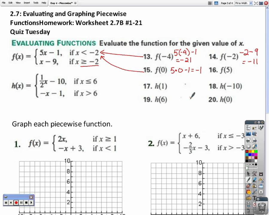 How To Solve Piecewise Functions