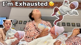 Sleeping At The Hospital With Baby For The 1st Time 😩
