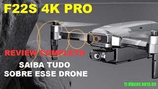 REAPRESENTAÇÃO REVIEW COMPLETO DO DRONE F22S 4K PRO