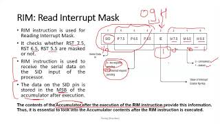 8085 Instructions Machine Control