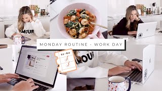 Monday Routine! Real work day, productive, admin, planninng my week