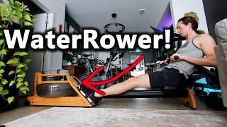 WaterRower A1 is a cheaper ERGATTA or Hydrow rowing machine alternative with ZERO monthly FEES