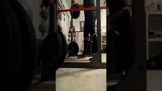 Squat 168#, 10 sets of 5, sets 1-5