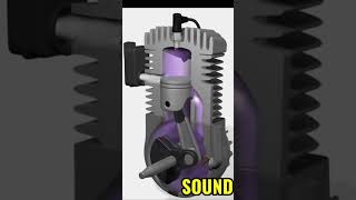 Two 2 Stroke Motor Engine Operating Principle Sound #shorts #viral #mechanical