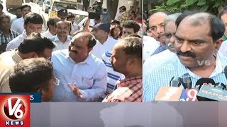 Lodha Meridian Flat Residents Protest at GHMC | Hyderabad | V6 News