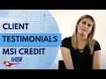 MSI Credit Solutions: Client Testimonial with Delilah Morales