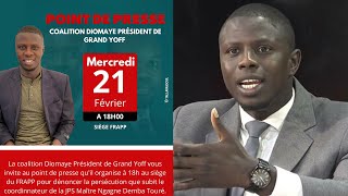 [ 🛑DIRECT ]  Arrestation de Ngagne Demba Touré: La coalition Diomaye Président prend la parole