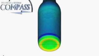 Thermomechanical analysis of a glass bottle