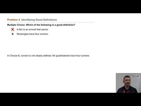 What is one way to show a statement is not a good definition?