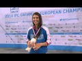 Women's 100m freestyle S13 | Victory Ceremony | 2014 IPC Swimming European Championships