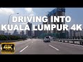 DRIVING INTO KUALA LUMPUR 4K 60FPS - COMING FROM THE NEW KLANG VALLEY EXPRESSWAY (NKVE)!