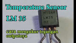 LM 35 Temperature Sensor | digital multimeter check