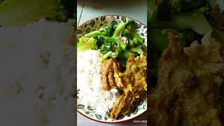 နေ့လည်စာ #ဆိတ်နံရိုး #brocolli #food #yummy