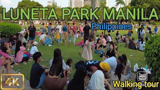 New Face of Luneta|Walking the Famous Park in Manila|Luneta|Rizal Park Manila Philippines[4K]