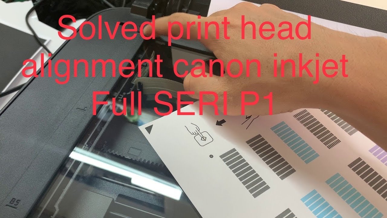 How To Print Head Alignment Canon Inkjet Part 1 Canon G1000 G1010 G2010 ...