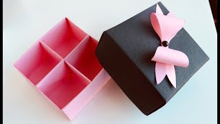 DIY Paper Box - How to make Paper Gift Box - Easy Paper Craft Idea