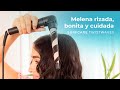 Rizador de pelo SurfCare TwistWaves con un codo de 90º, un guante térmico, estuche y 2 clips.