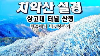 등산 치악산 | 황골에서 치악산 비로봉 가는 길에 엄청난 상고대가 만들어졌다 | 상고대 | 비로봉 | Korea Hiking