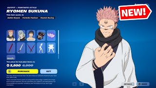 Fortnite NEW Jujutsu Kaisen Skins (Wave 2), Emote Bundle (Sukuna, Toji, and Mahito) Item Shop