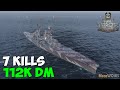 World of WarShips | Zara | 7 KILLS | 112K Damage - Replay Gameplay 4K 60 fps