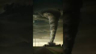 a large tornado is coming out of the sky