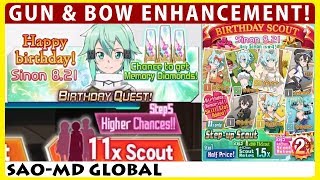 Sinon's Birthday - Gun \u0026 Bow Enhancement - Step 5 Scout Festa Banner (SAO Memory Defrag)