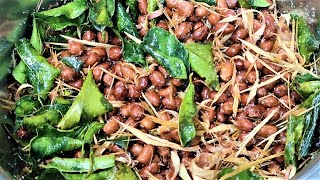 How To Make Crispy Peanuts with Lemongrass - សណ្តែកដីបំពងជាមួយគល់ស្លឹកគ្រៃឈ្ងុយឆ្ងាញ់