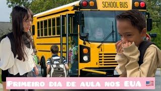 Primeiro dia de aula nos EUA 🇺🇸 como está rotina nossa Rotina EUA | Dia do amor