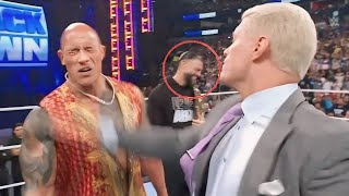 Cody Rhodes Slap Rock | Rock Slap Cody Rhodes 🔥 | WWE SmackDown Highlights Today