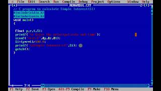 C program to calculate Simple Interest