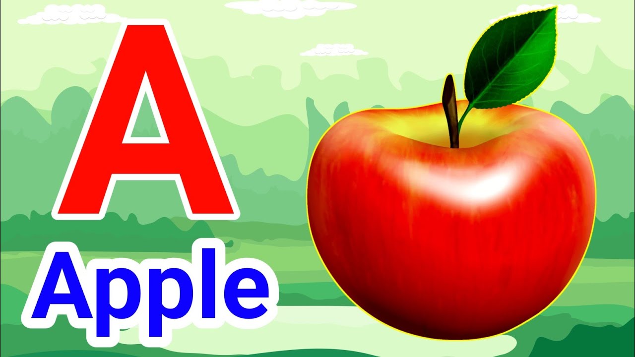 A For Apple B For Ball | Alphabets | Learn To Write Alphabet | Kids ...