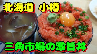 【北海道】小樽駅横の三角市場で激旨海鮮丼を食べました！