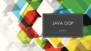 JAVA OOP Lesson 6