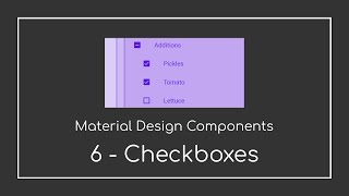 Checkboxes | MDC - 2021 | Android Tutorials